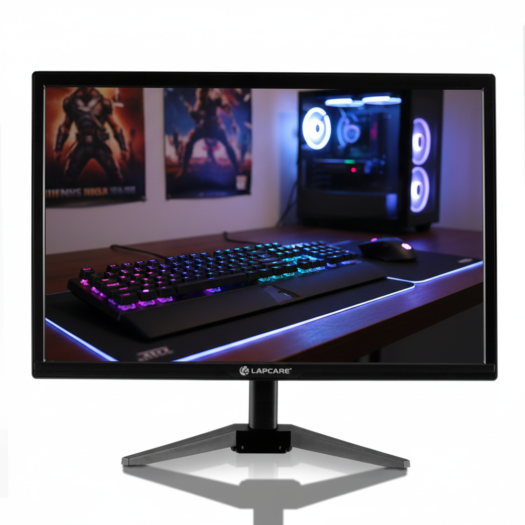 Lapcare 19″ LED Monitor (LM195WDH) – HD Display with VGA & HDMI | 48.26cm